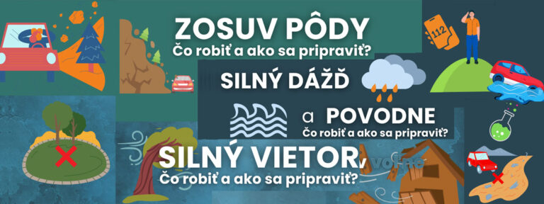 Počasie – VÝSTRAHY – SILNÝ VIETOR, DÁŽD A ZOSUV PÔDY – ČO ROBIŤ ?